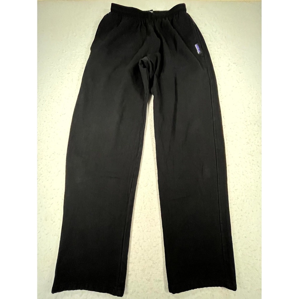 VTG Thousand Mile USA Sweatpants Mens M Black Elastic Waist Straight Pair of 2
